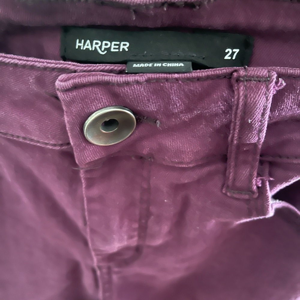 Maroon Harper Skinny Jeans
